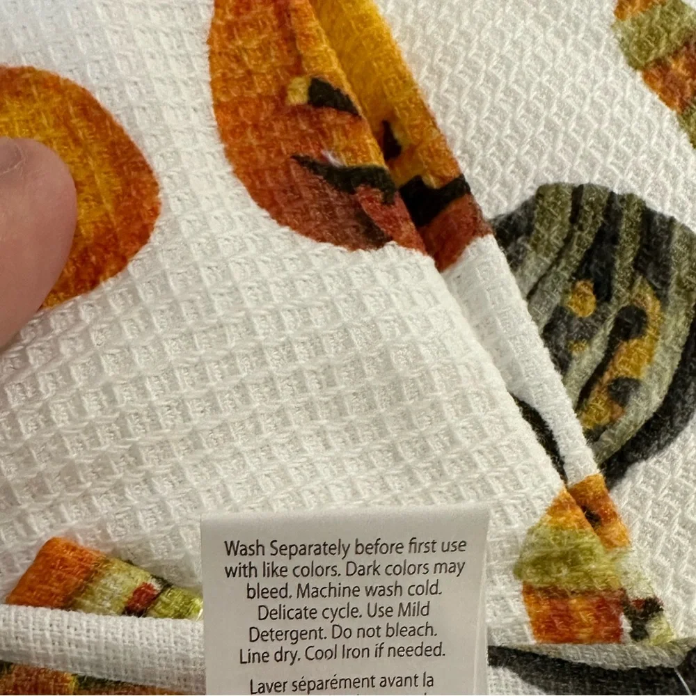 NEW Colordrift JACK-O-LANTERN Halloween Kitchen Towels Set/2 🎃🎃